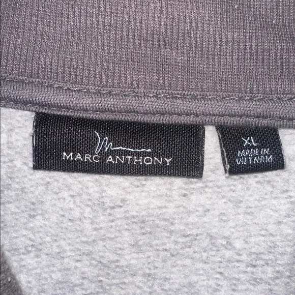 Marc Anthony Gray Zip-Up Sweater - Picture 5 of 7